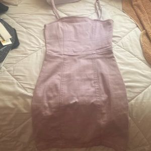 lilac mini dress